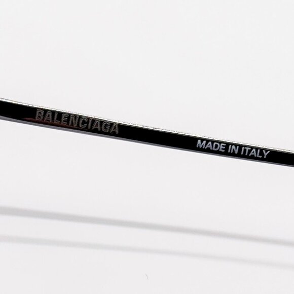 NEW BALENCIAGA EYEGLASSES BB0142O 001 GEOMETRIC SILVER WOMEN EYEWEAR BALENCIAGA - Picture 7 of 9